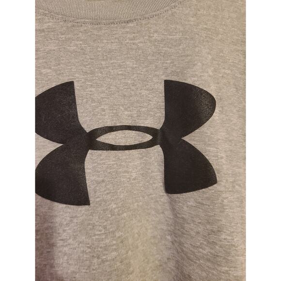 Under armour large boys loose fit heat gear long sleeve grey tee - Picture 4 of 7